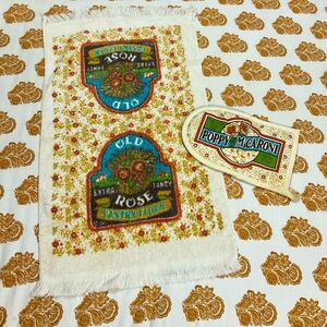 Vintage 1970s Cannon Potholder & Kitchen Mitt Dish Hand Towel Set Made in USA